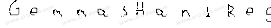 GemmasHand Regular字体转换